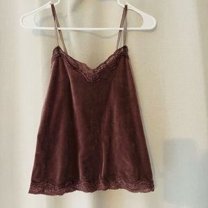 PAJAMA SET - velvet tank top and shorts set